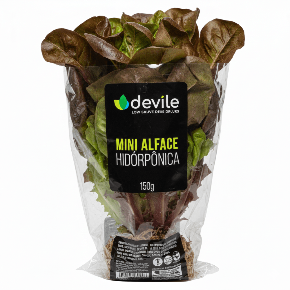 Mini Alface Devile Mimosa Roxa